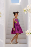 Magenta Tiered Dress