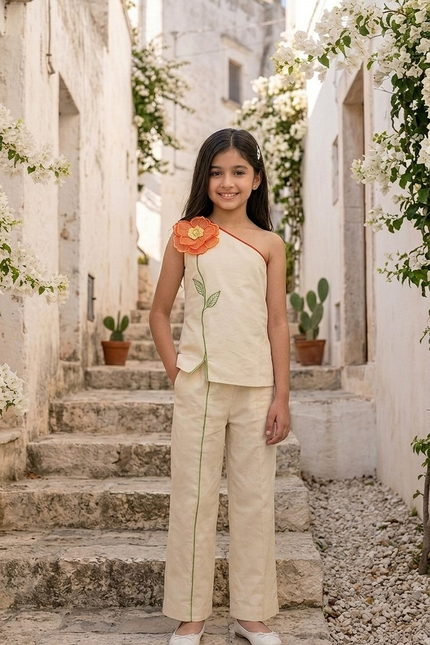 Ivory One-Shoulder Set