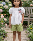 Swiss Dot Tencel Top & Shorts Set