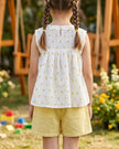 Daisy Seersucker Top & Lemon Shorts Set
