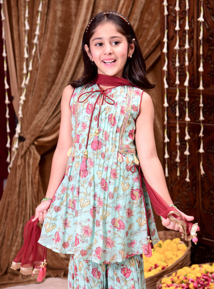 Floral Fiesta Sharara Set