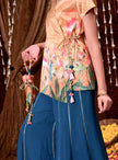 Teal Twirl Pichwai Set