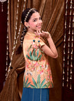 Teal Twirl Pichwai Set