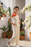 Ivory One-Shoulder Set