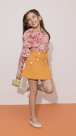 Blooming blossom and dazzling tangerine