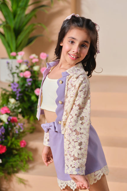 Lavender Lace Charm Co-Ord Set