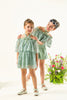 Tiered‑Lace Twirl Dream -Tea Green
