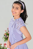 Blossom‑Bow A‑Line Elegance